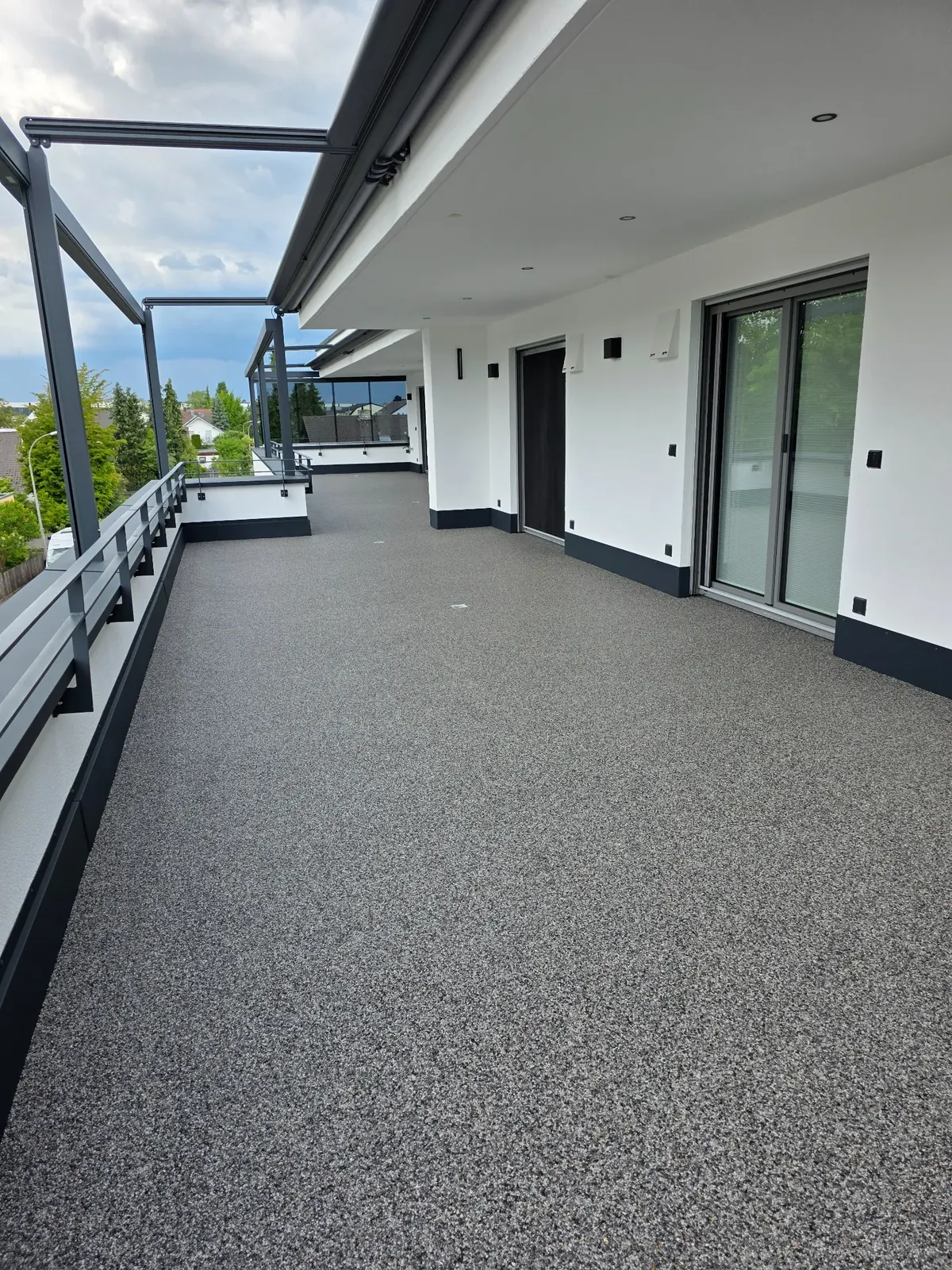 Natursteinteppich Balkon