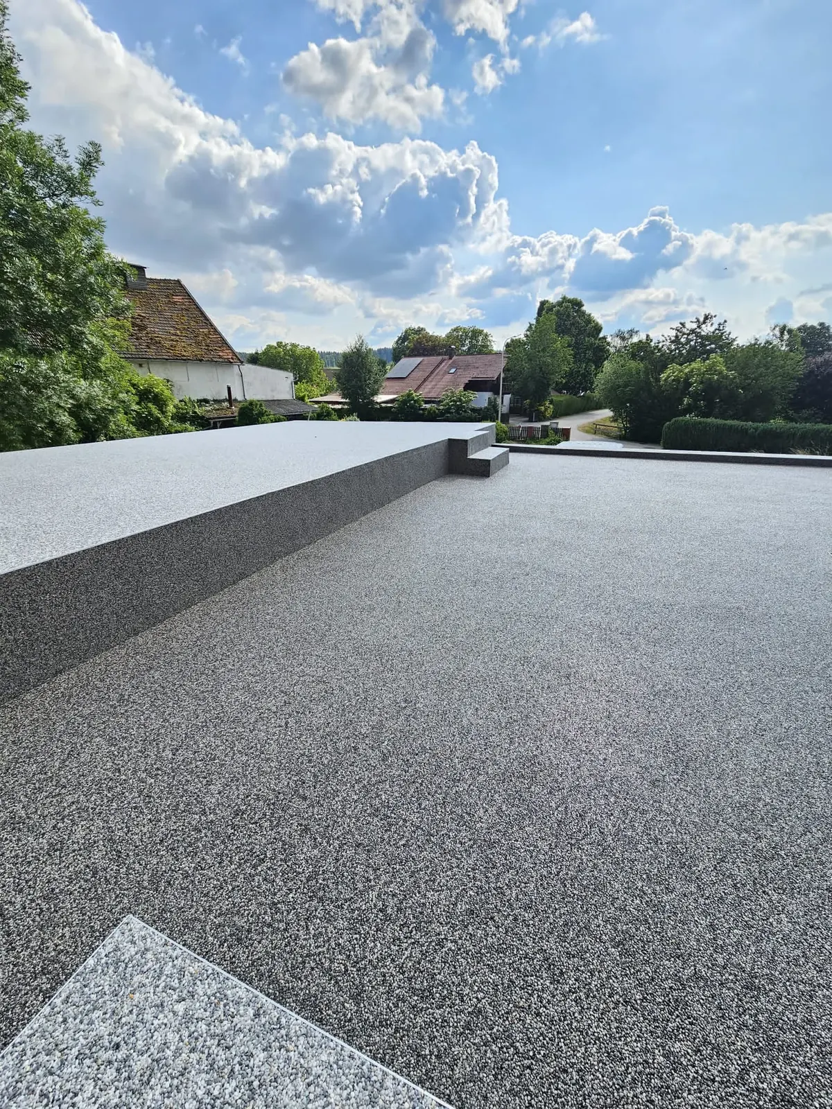 Fertige Natursteinteppich Terrasse